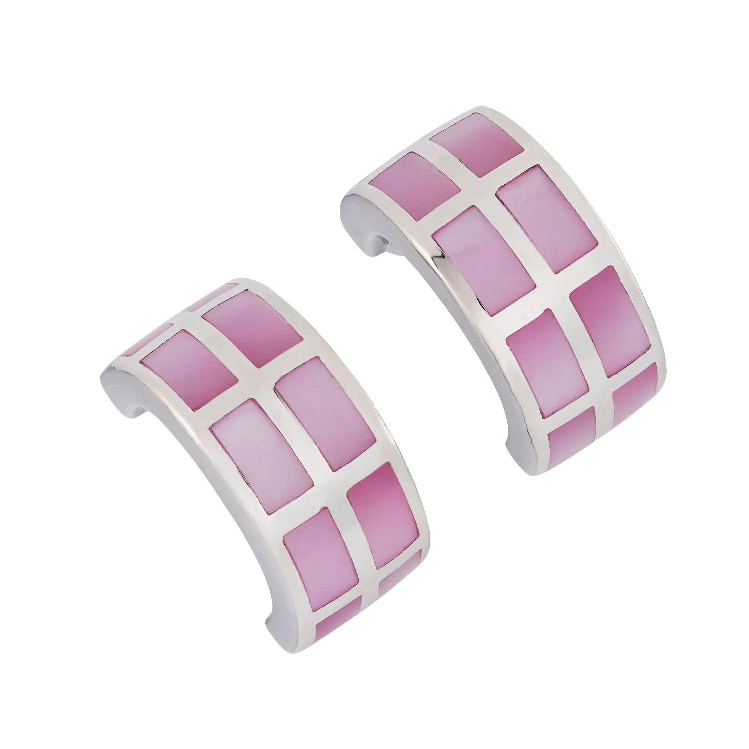 Dash Gemstone Sterling Silver Huggie Earrings