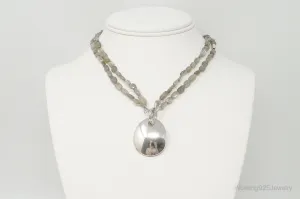 Designer RLM Studios Robert Lee Morris Labradorite Sterling Silver Necklace