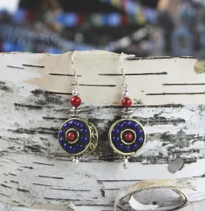 Dharma Perfection Lapis Earrings