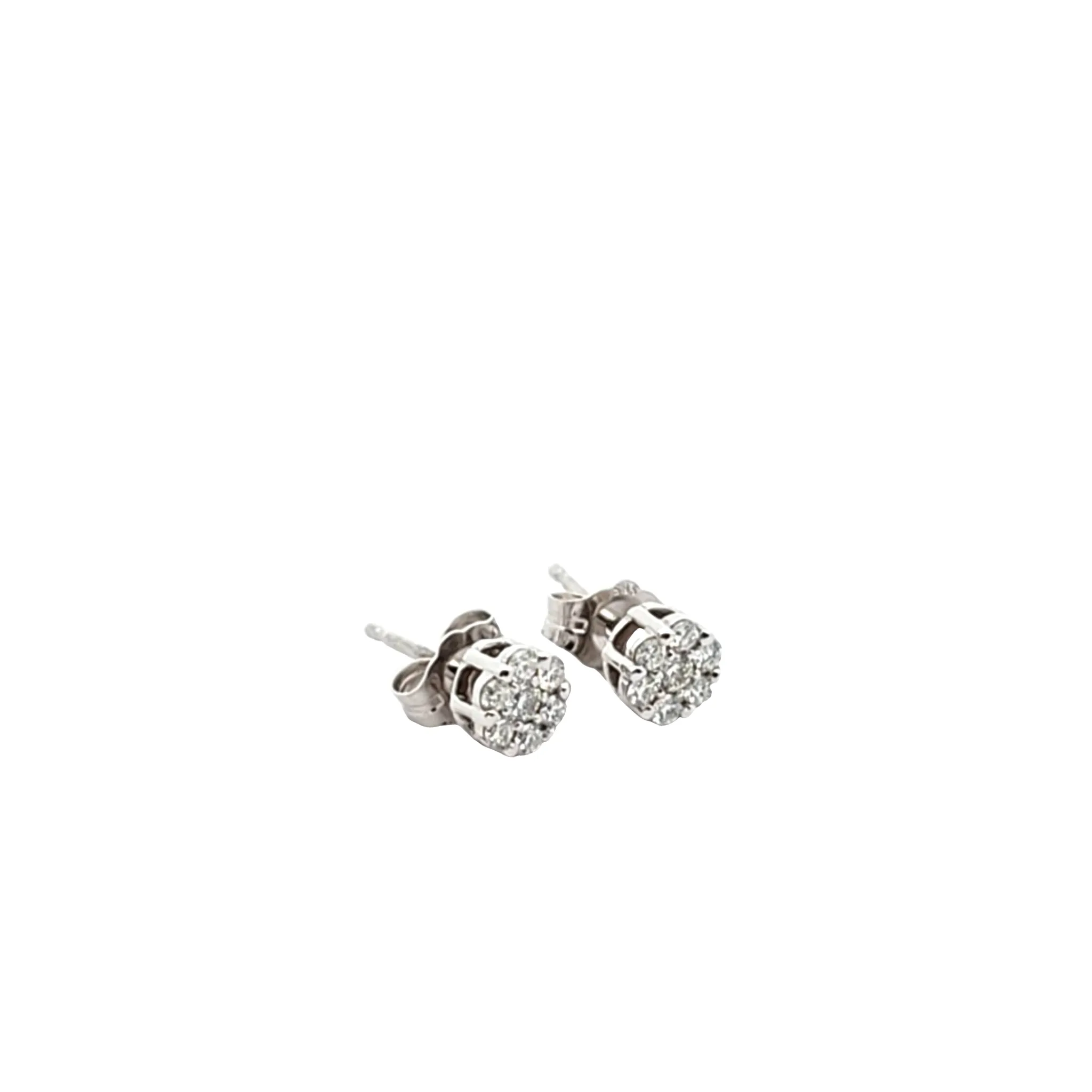 Diamond Cluster Earrings