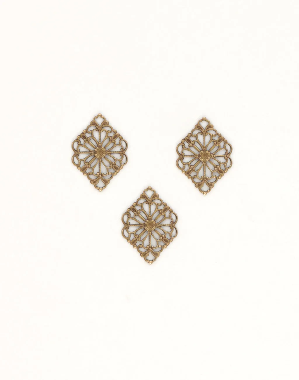 Diamond Filigree, 15x21mm, (3pcs)