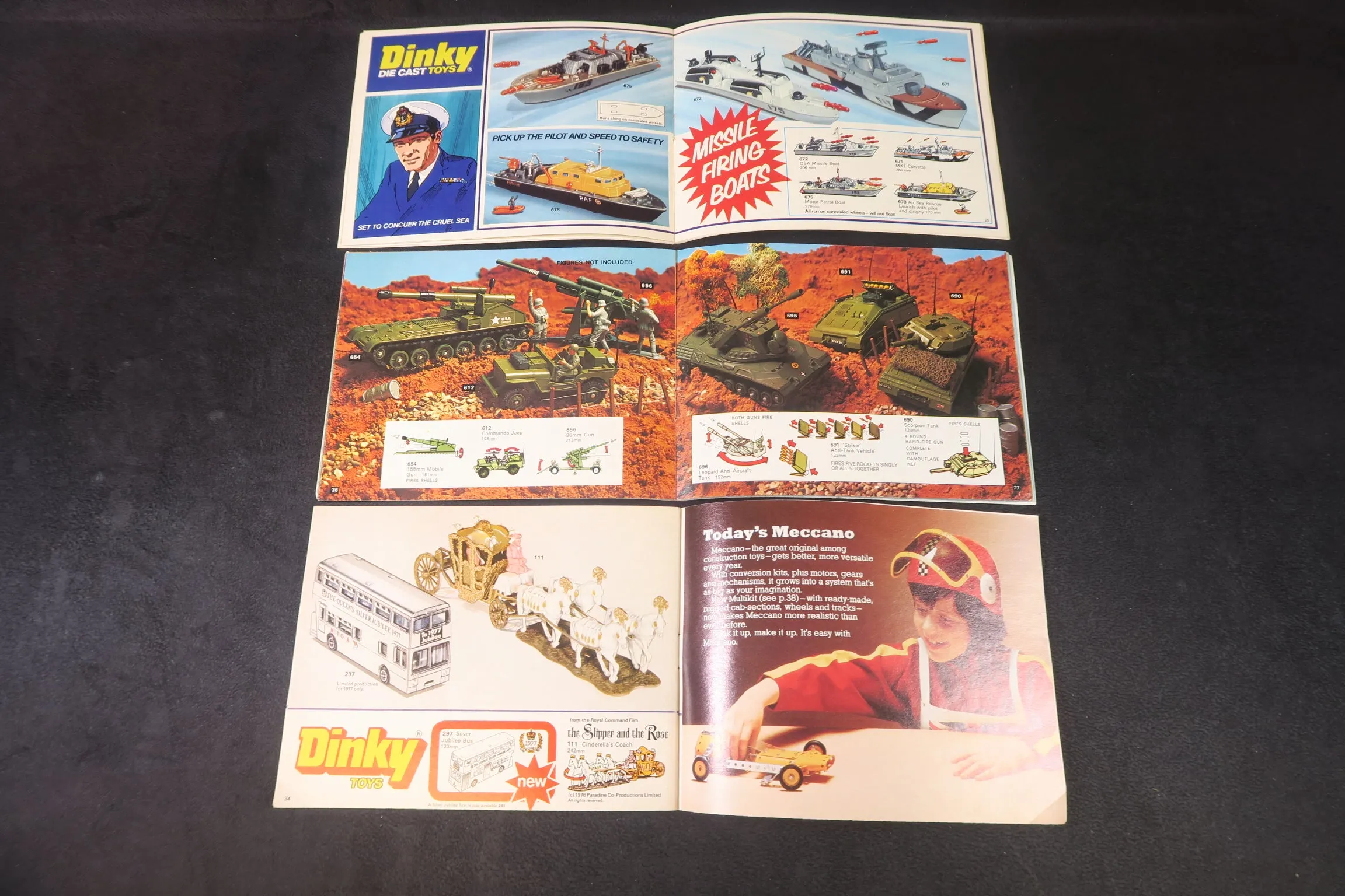 Dinky Catalogues x6, No.13, No.14, No.12, No.13, No.10 & No.11, 99% Mint!
