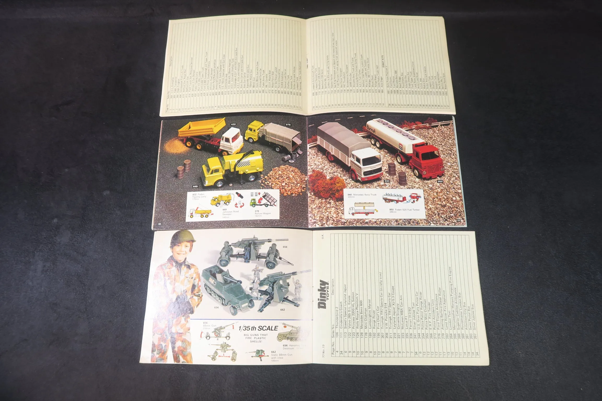 Dinky Catalogues x6, No.13, No.14, No.12, No.13, No.10 & No.11, 99% Mint!