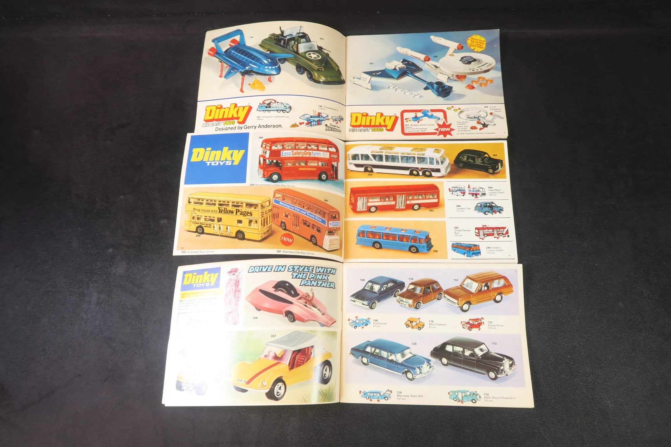 Dinky Catalogues x6, No.13, No.14, No.12, No.13, No.10 & No.11, 99% Mint!