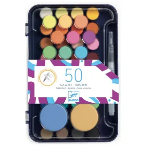 Djeco Colours - Artist's Watercolour Palette 50 Djeco Colours - Artist's Watercolour Palette 50
