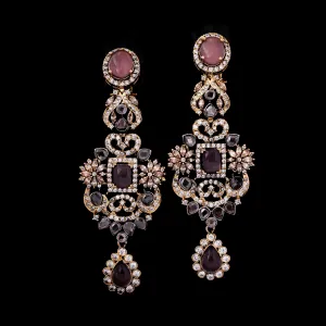 Earrings in Falsa and Zircons