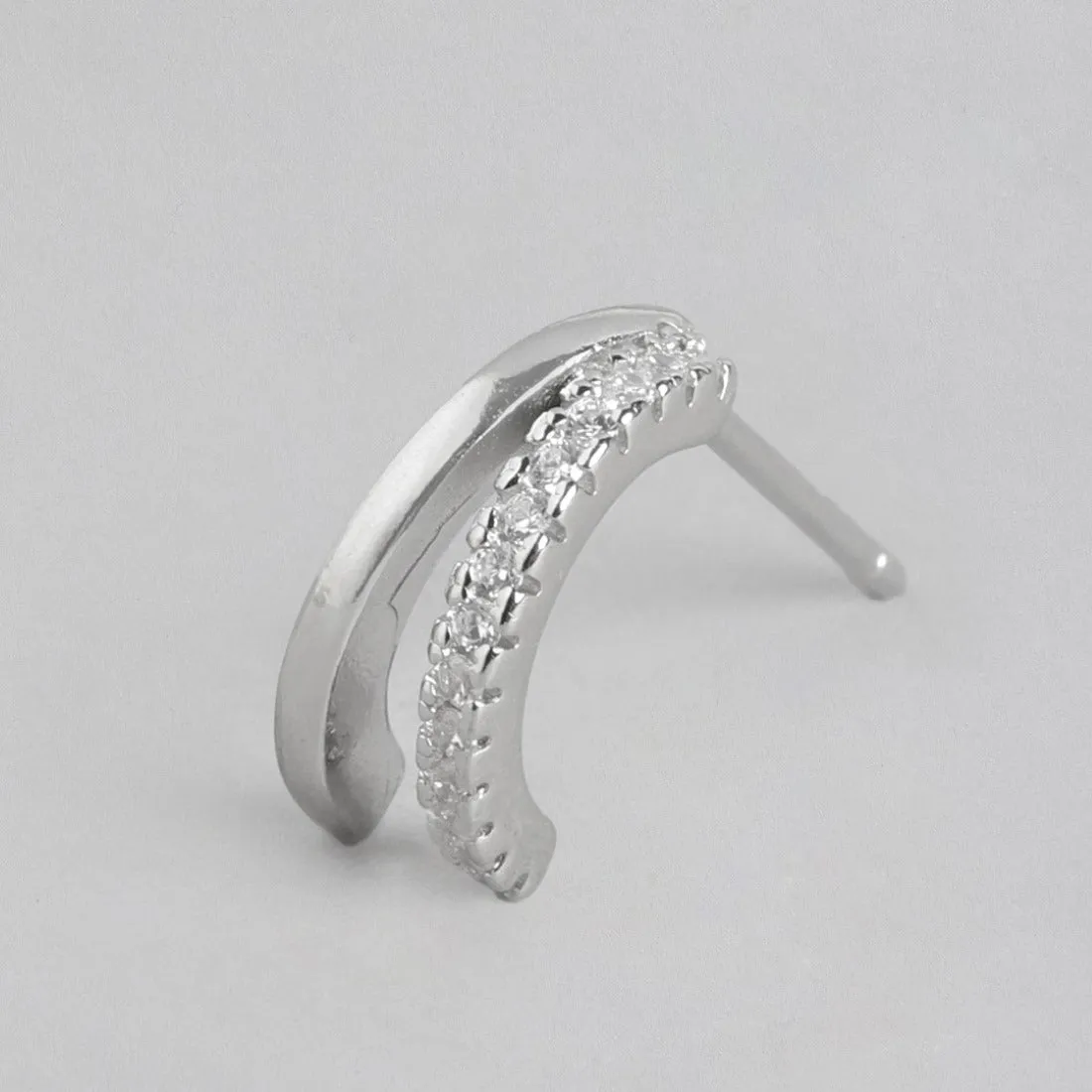 Elegant Rhodium CZ Elegance 925 Sterling Silver Earrings