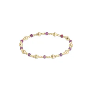 enewton 6.25" Dignity Sincerity Gemstone 4mm Bead Bracelet - Ruby