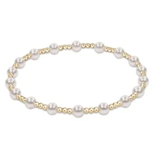 Enewton - Extends - Classic Sincerity Pattern 4mm Bead Bracelet - Pearl