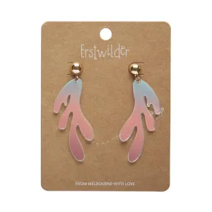 Erstwilder - Reef Coral Drop Earrings – Iridescent