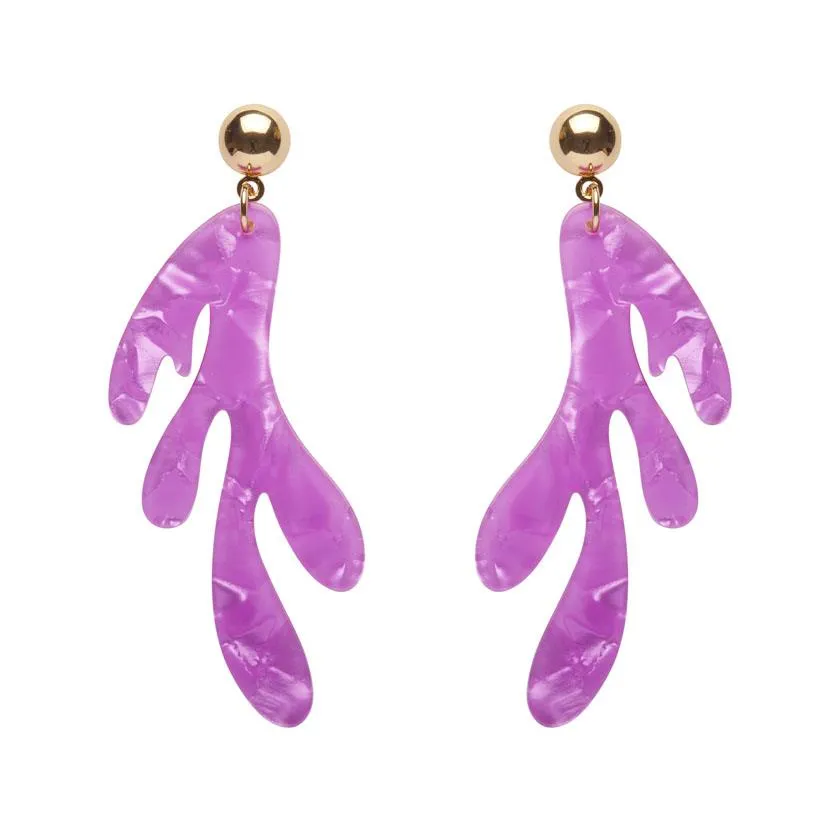Erstwilder - Reef Coral Drop Earrings – Pink