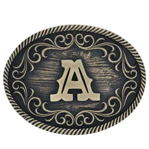Filigree Initial A Attitude Belt Buckle