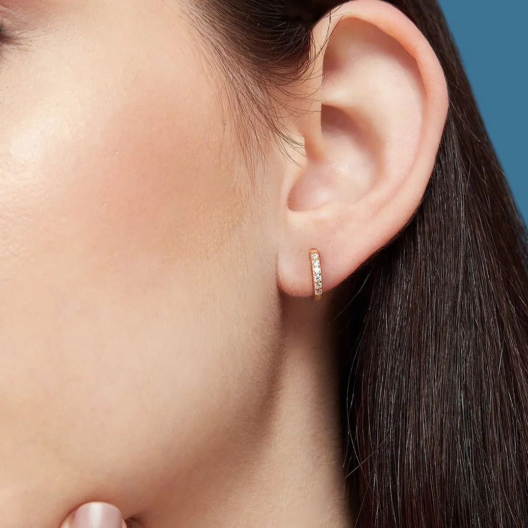 Floral Studs and Hoop 925 Sterling Silver Combo Earring