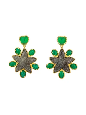 Fossil Starfish Earrings
