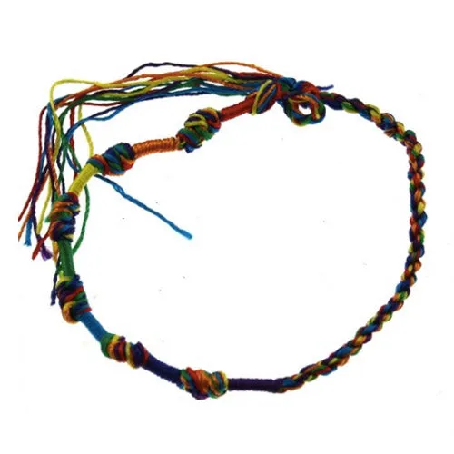 Gay Pride Rainbow Braided Friendship Bracelet