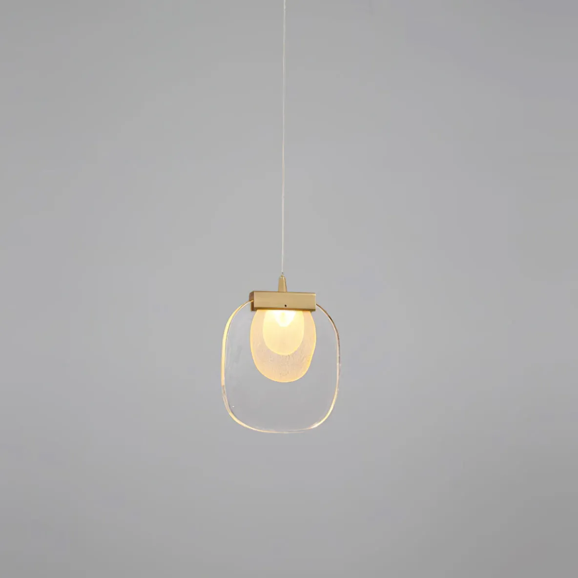 Glass Ripples Plug In Pendant Lamp