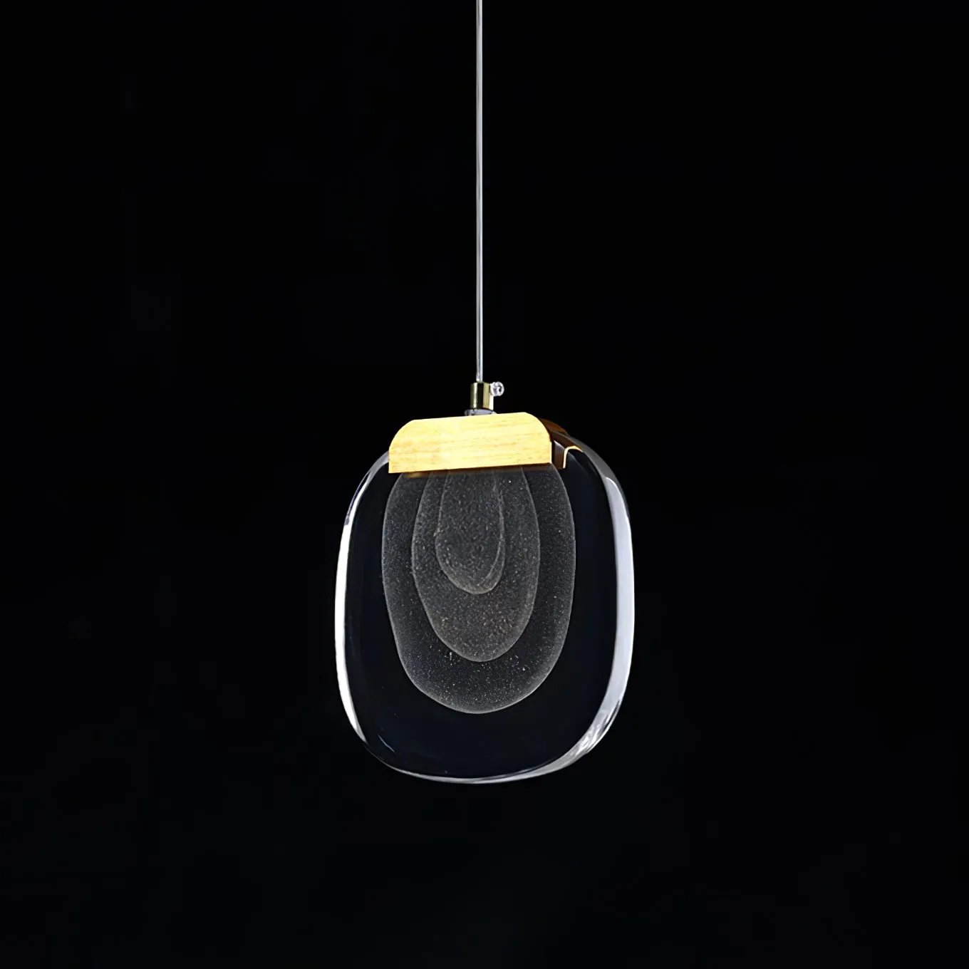 Glass Ripples Plug In Pendant Lamp