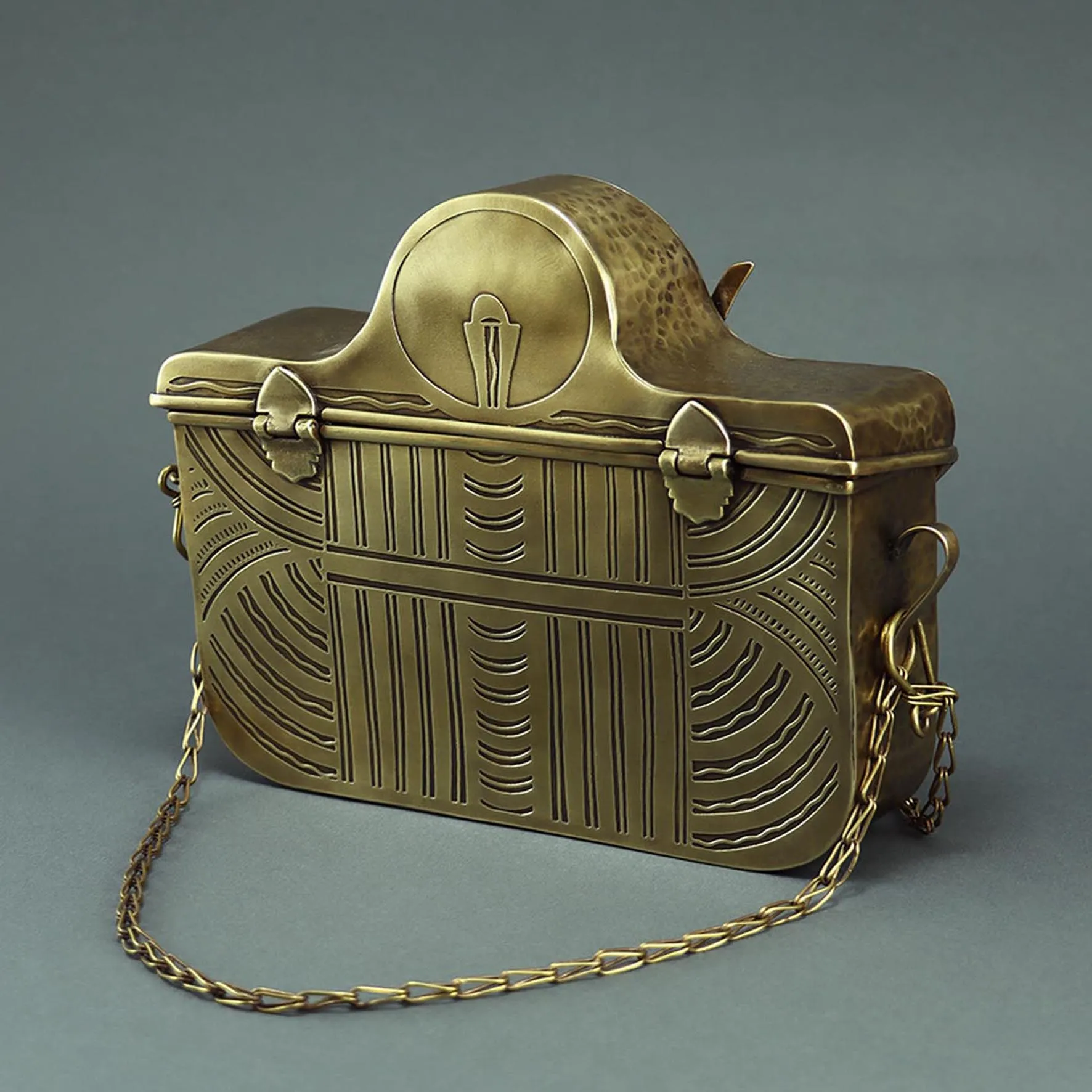Hathor Brass handbag
