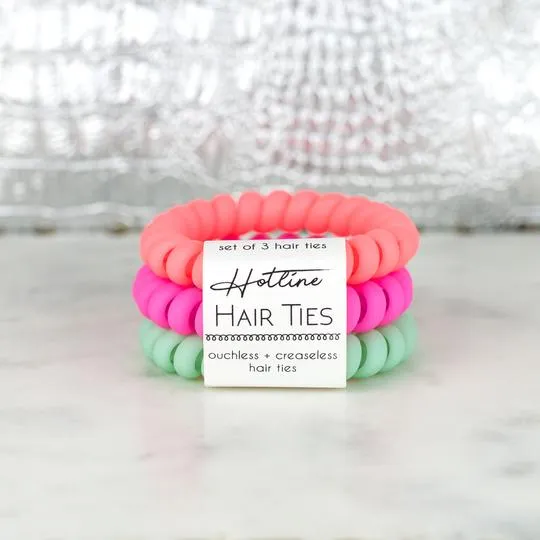 Hotline Hair Ties Set (Tropical Matte)