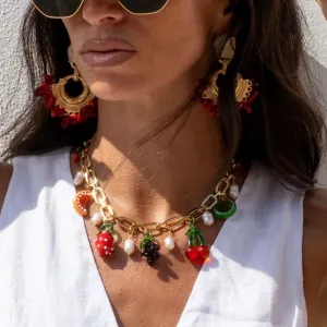 Juicy Fruit Curated Charm Necklace