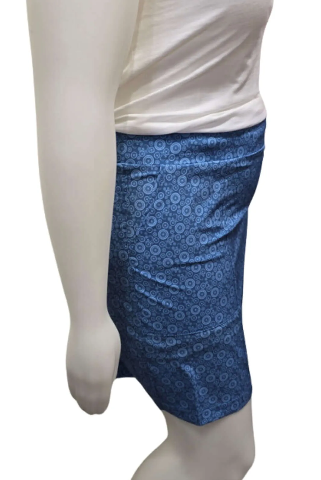 Jupe-Culotte Lapis Taille Plus (AOP Bike) de Sportive Plus