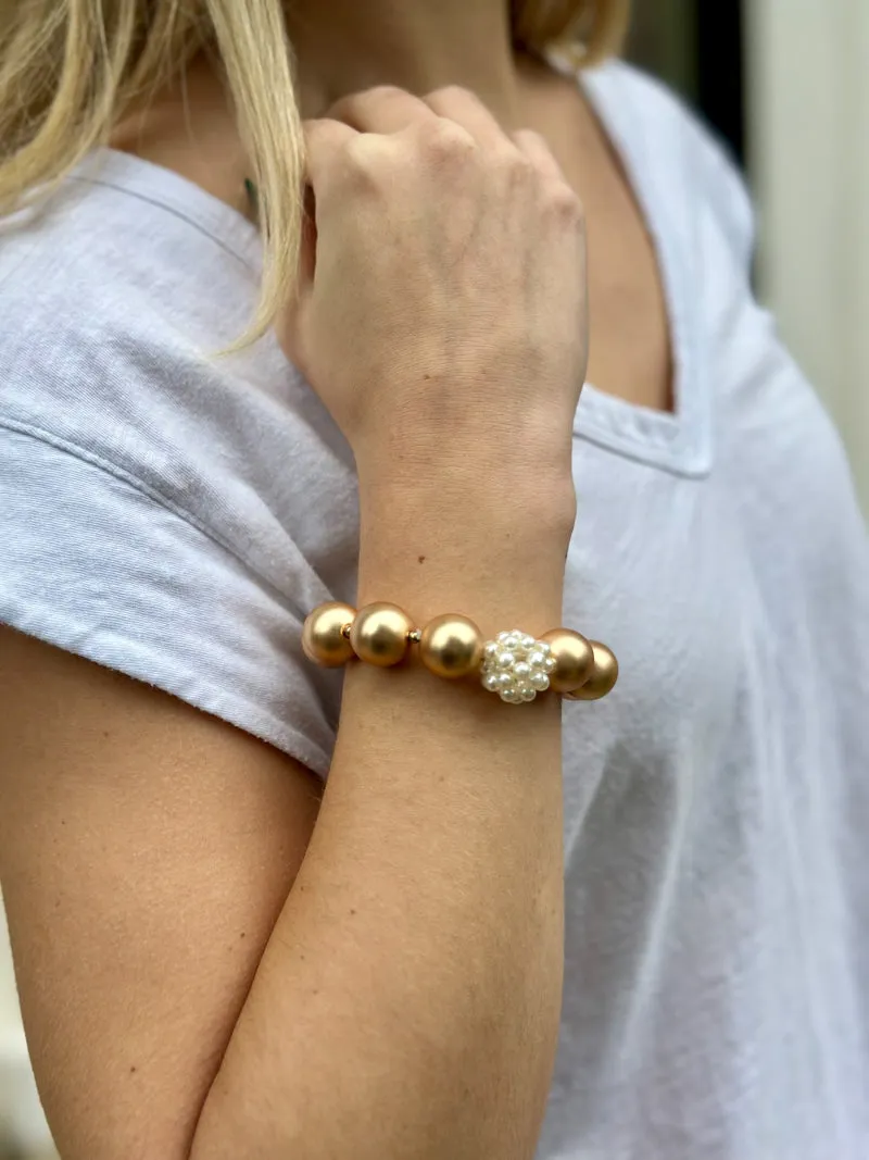 Ken Bracelet - Gold Pearl