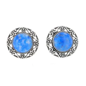 Lapis Floral Filigree Earrings - Relios Jewelry Carolyn Pollack