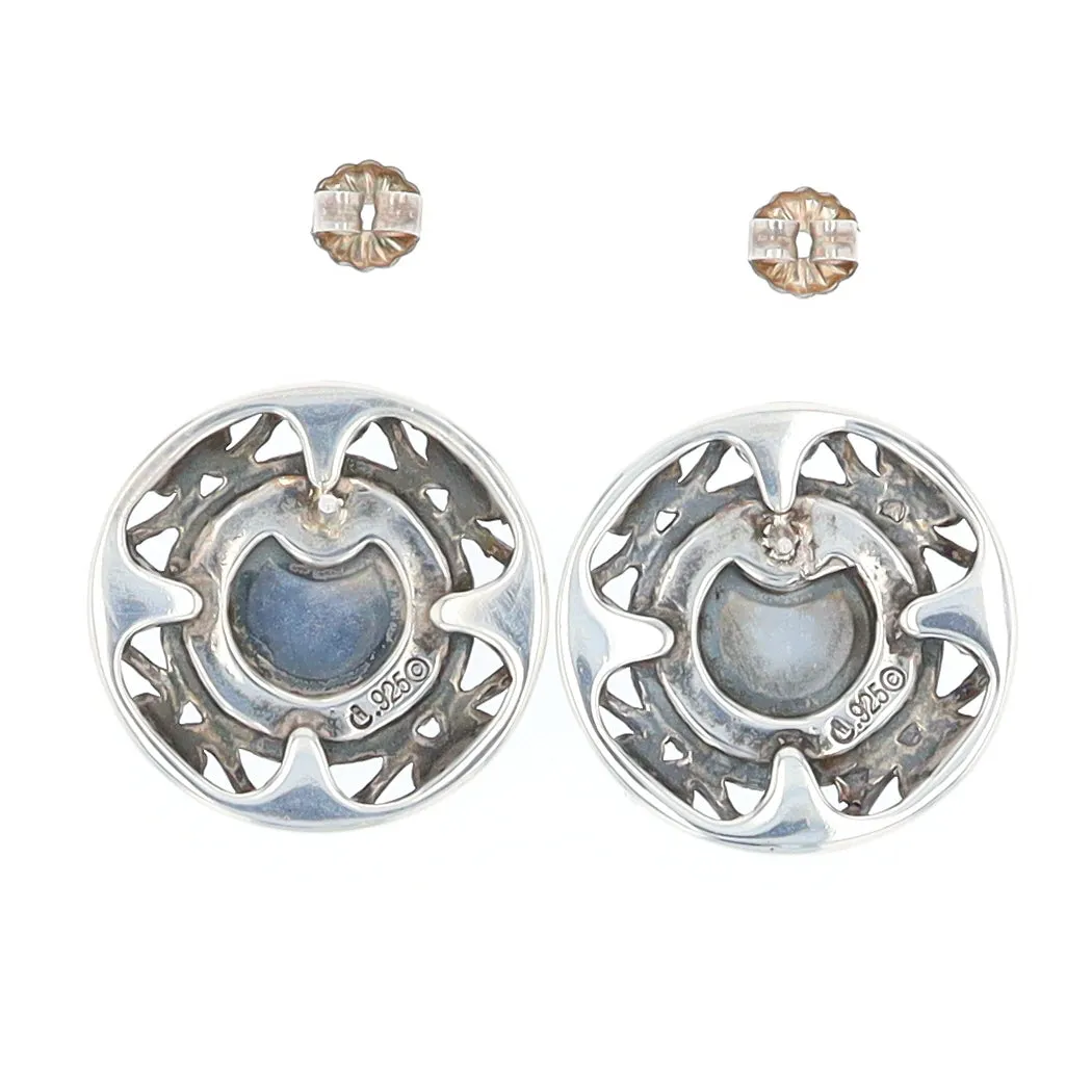 Lapis Floral Filigree Earrings - Relios Jewelry Carolyn Pollack