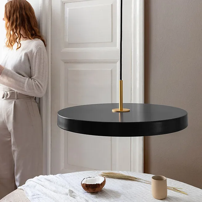 LED Macaroon Disc Round Decorative Pendant Light