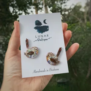 Lunar Dee | Sally the Superb Fairy Wren - Studs