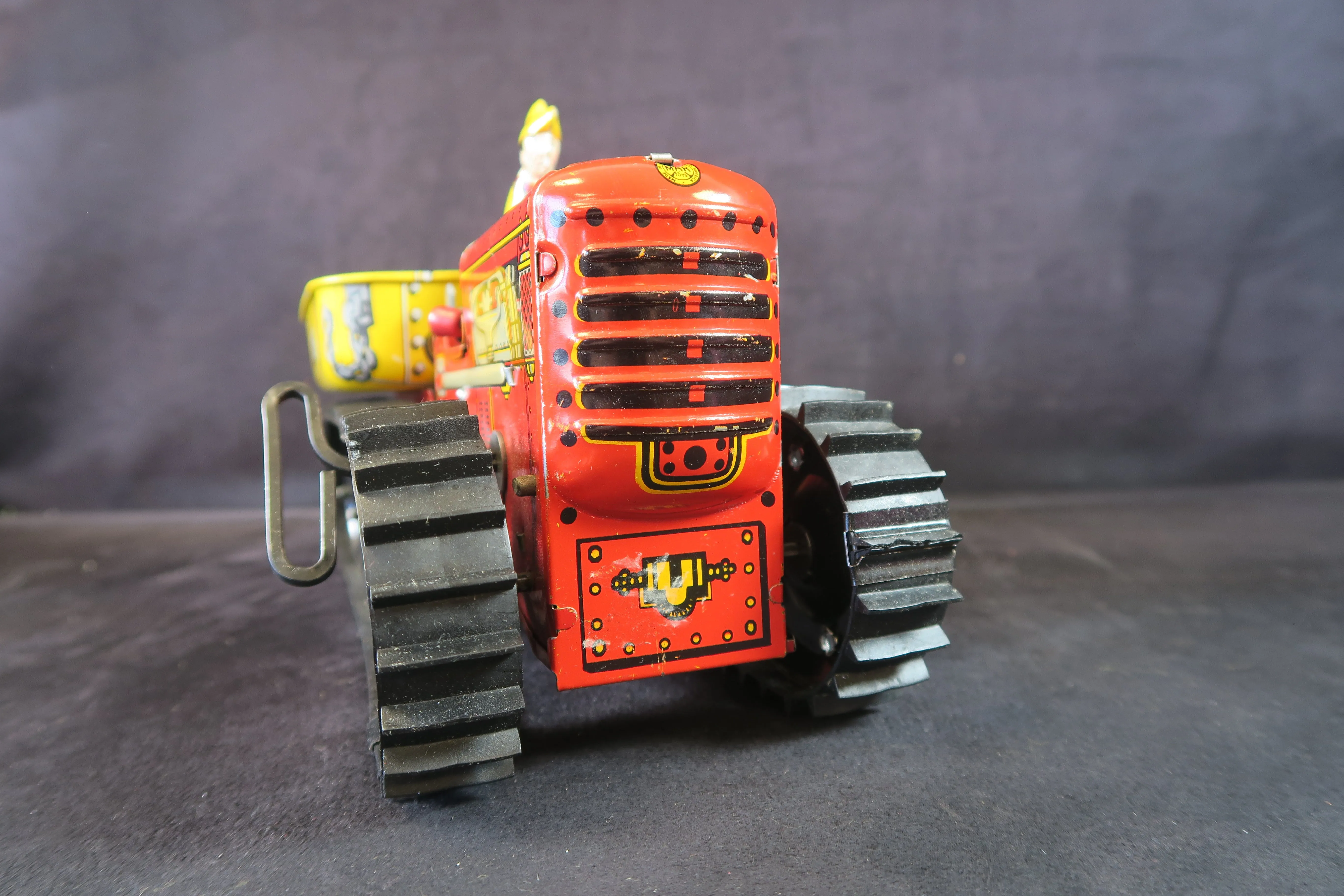 MARX CO. TOYS TINPLATE GIANT REVERSING TRACTOR TRUCK, VERY NEAR MINT/BOXED!