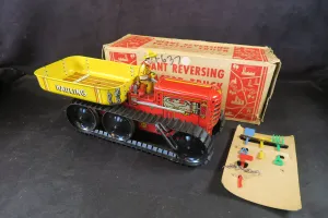 MARX CO. TOYS TINPLATE GIANT REVERSING TRACTOR TRUCK, VERY NEAR MINT/BOXED! MARX CO. TOYS TINPLATE GIANT REVERSING TRACTOR TRUCK, VERY NEAR MINT/BOXED!