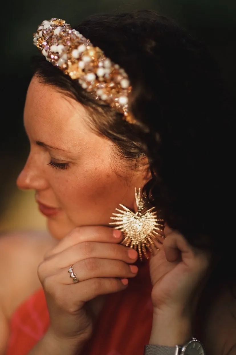 Mary’s Garden™ Gold Rose Headband