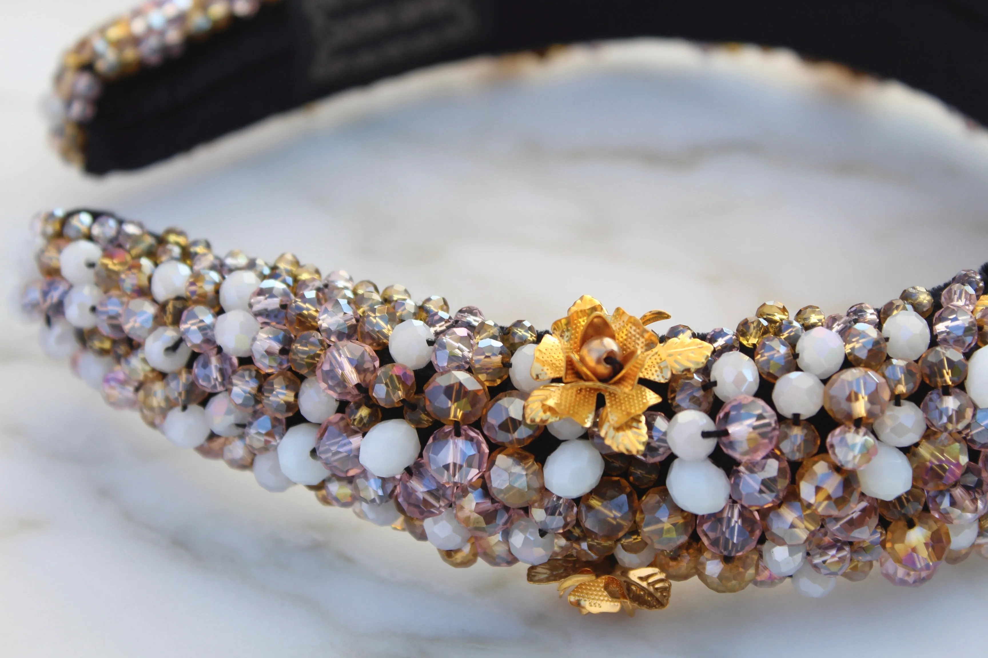 Mary’s Garden™ Gold Rose Headband