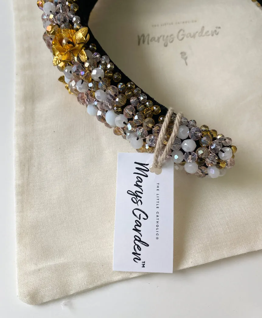Mary’s Garden™ Gold Rose Headband