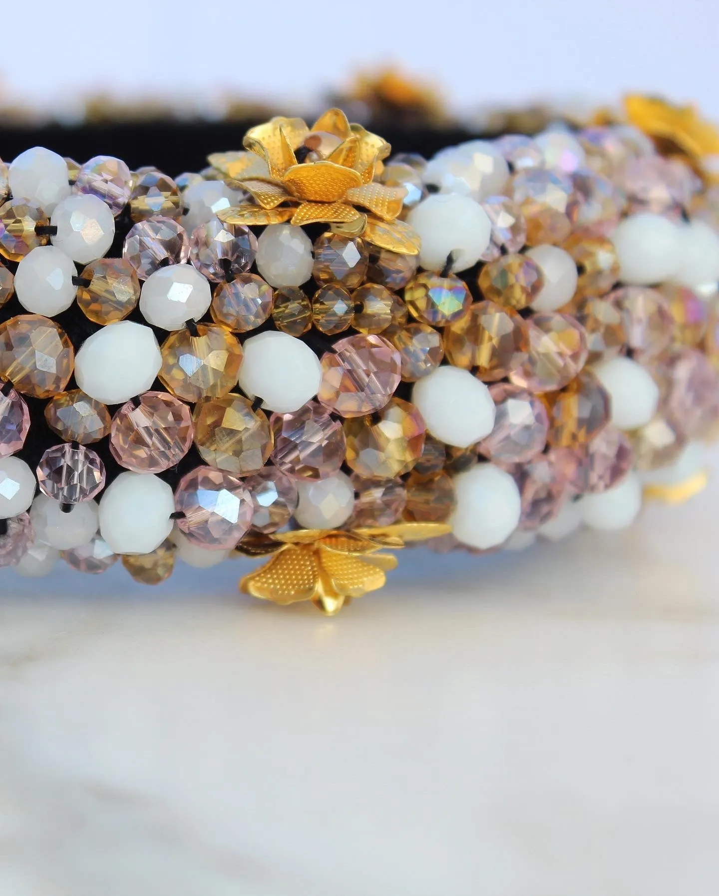 Mary’s Garden™ Gold Rose Headband