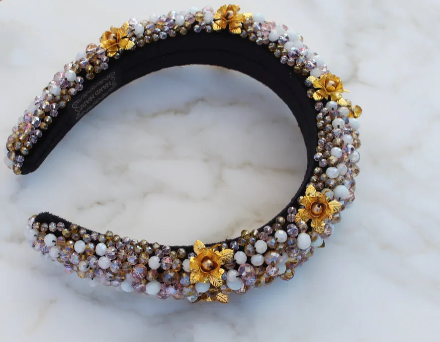 Mary’s Garden™ Gold Rose Headband