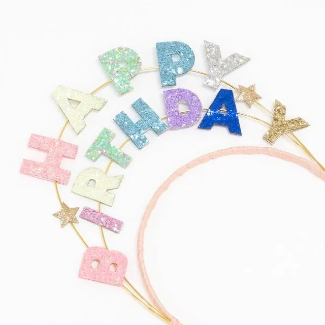 Meri Meri Happy Birthday Glitter Headband
