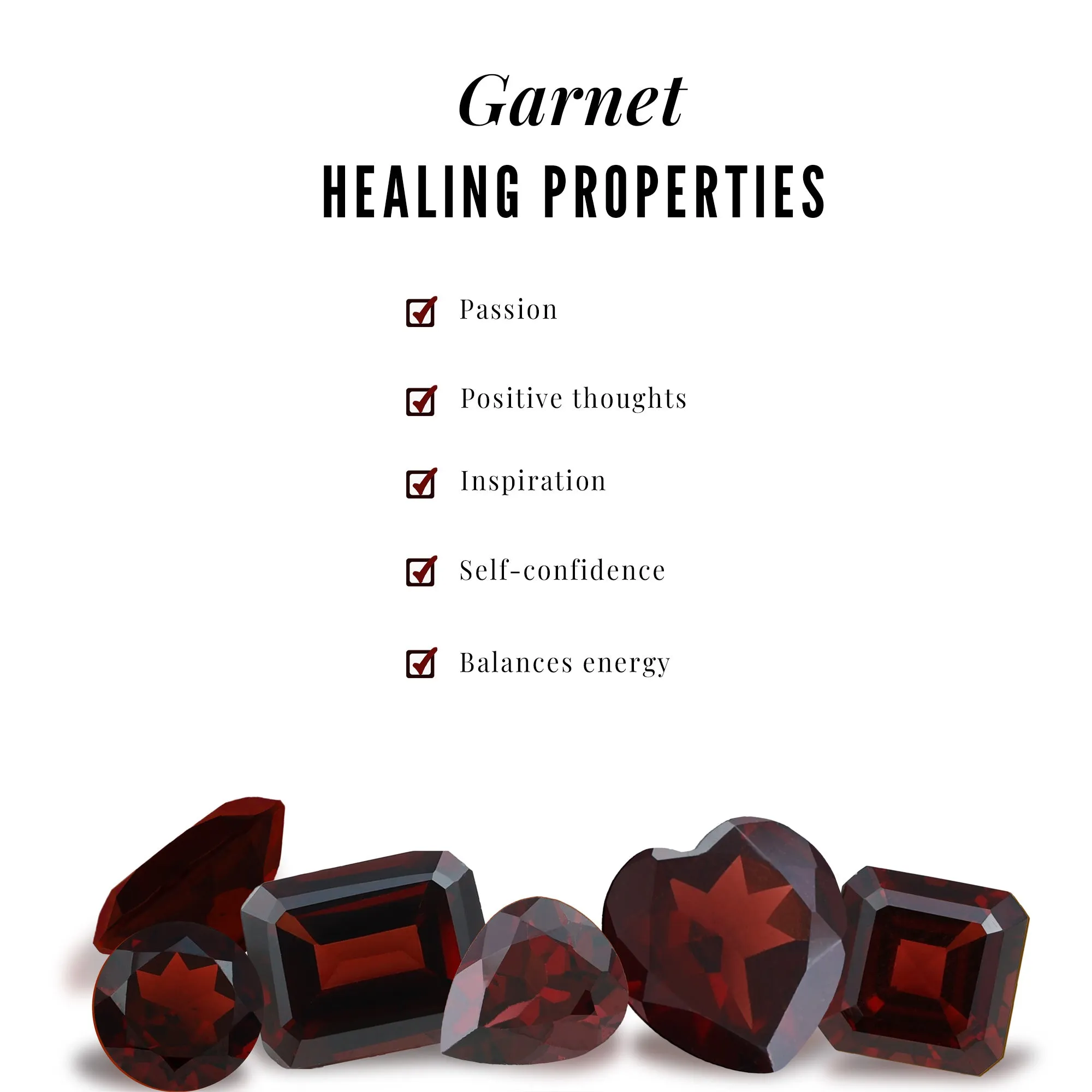 Minimal Garnet Solitaire Promise Ring with Diamond