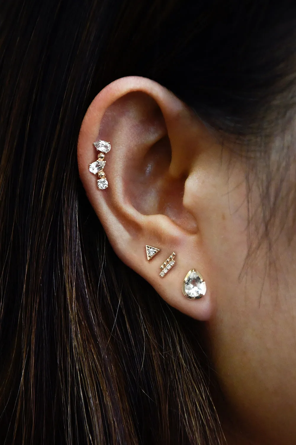 Mélia Pear Stud