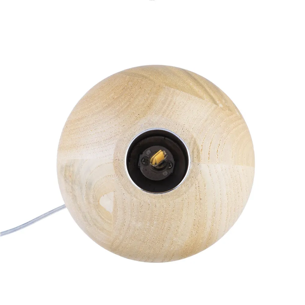 Modern Wooden Globe Pendant Lighting