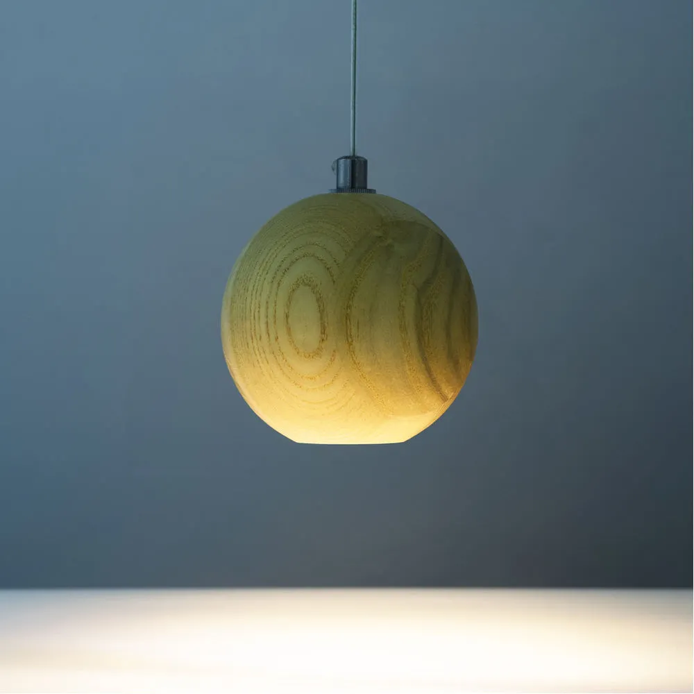 Modern Wooden Globe Pendant Lighting