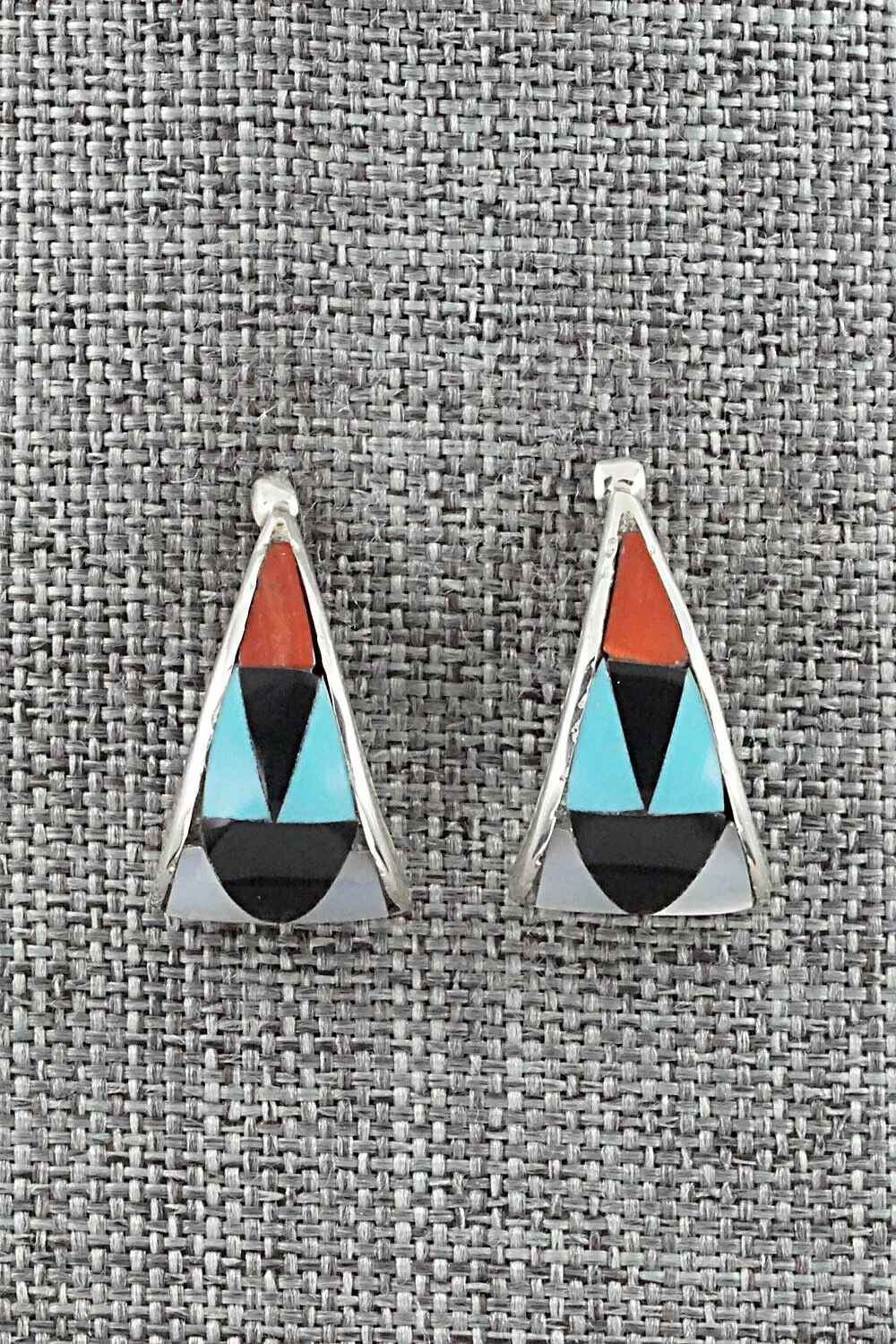 Multi Stone & Sterling Silver Earrings - Florency Lucio