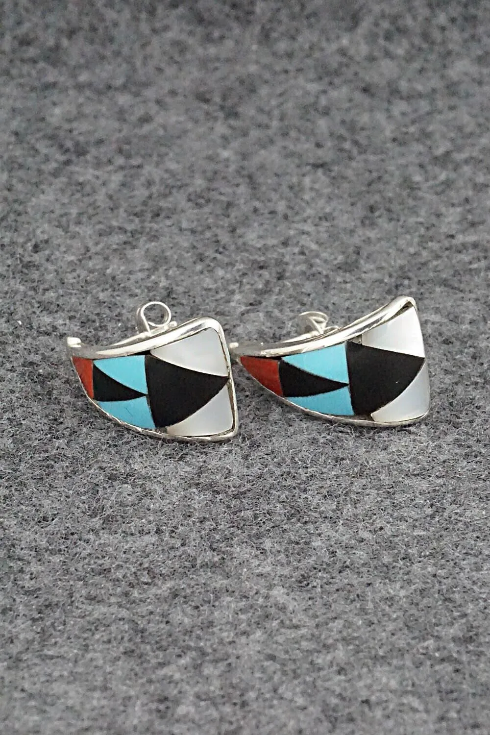 Multi Stone & Sterling Silver Earrings - Florency Lucio