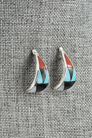 Multi Stone & Sterling Silver Earrings - Florency Lucio
