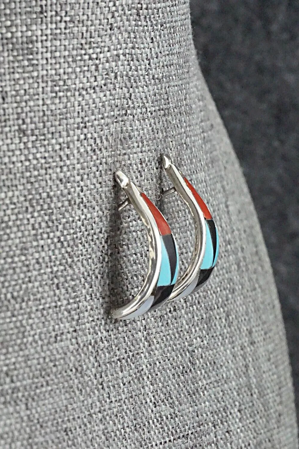 Multi Stone & Sterling Silver Earrings - Florency Lucio