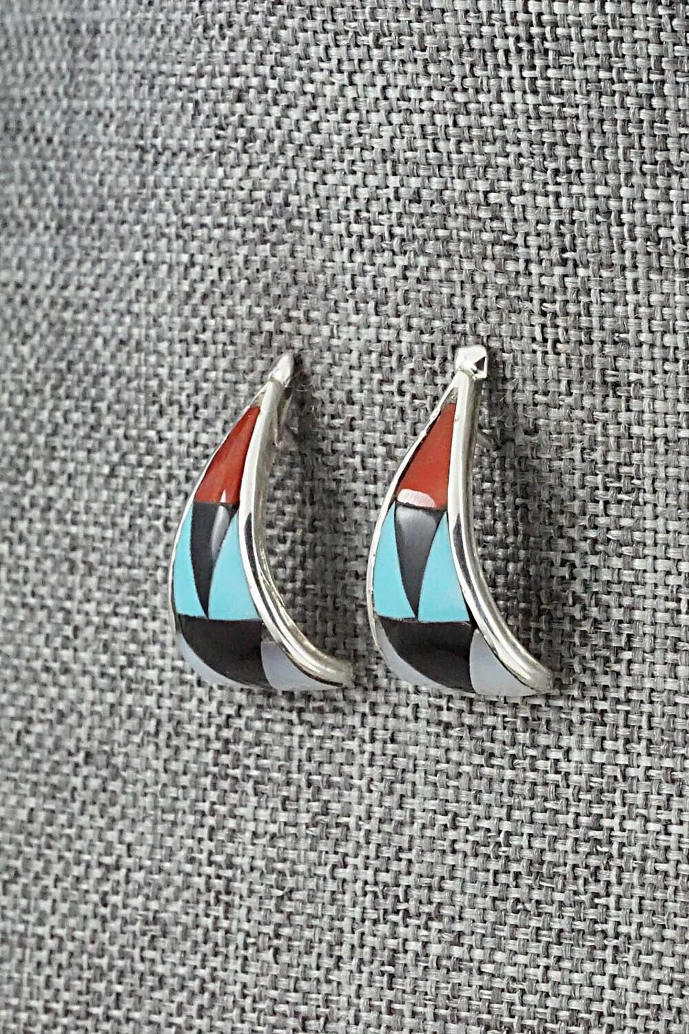 Multi Stone & Sterling Silver Earrings - Florency Lucio