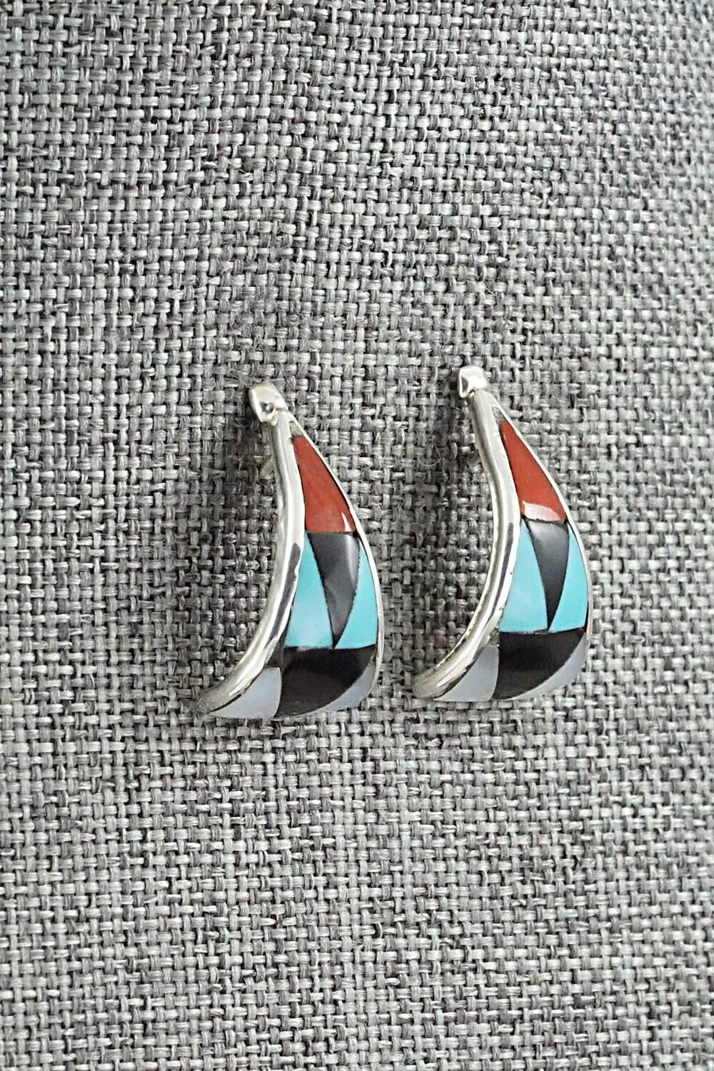 Multi Stone & Sterling Silver Earrings - Florency Lucio