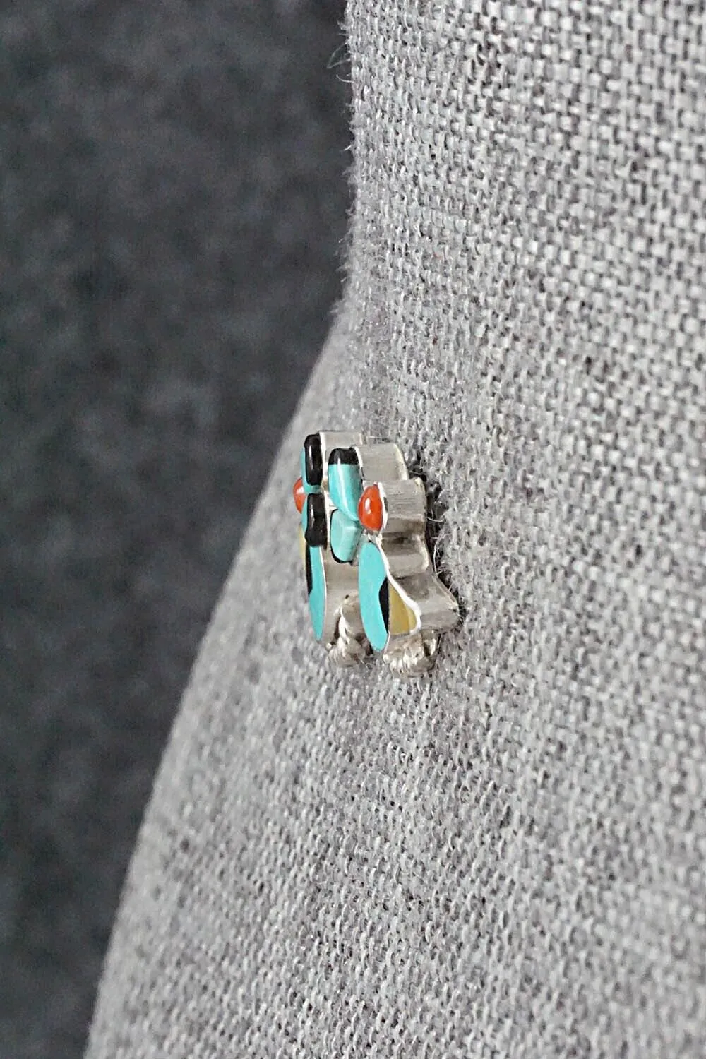Multi Stone & Sterling Silver Earrings - Michelle Peina