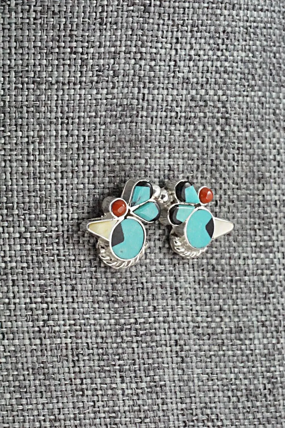 Multi Stone & Sterling Silver Earrings - Michelle Peina